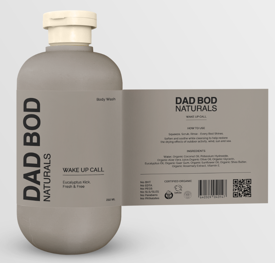 Dad Bod Naturals Wake Up Call Body Wash